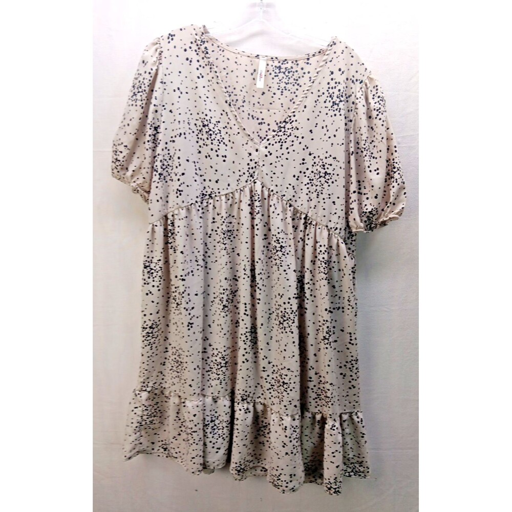Gee Gee Women's Dress Size 2X White & Black